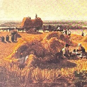 Artist Peter De Wint Cornfield Original Vintage Art Print 1930’s Printed in USA